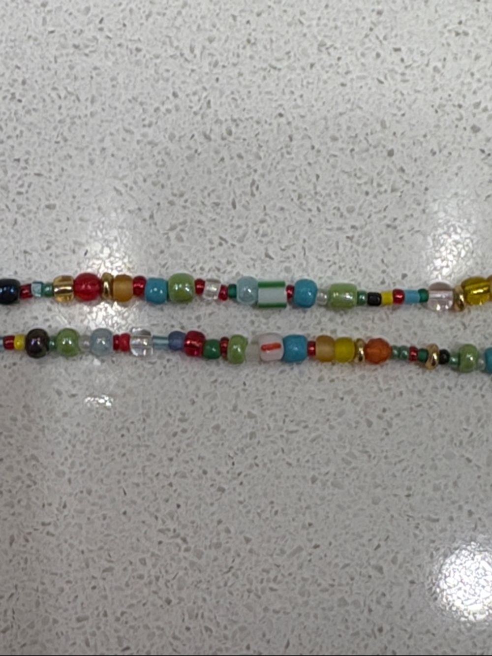 J Crew Pearl and Multi Color Seed Bead Necklace - Picture 5 of 6